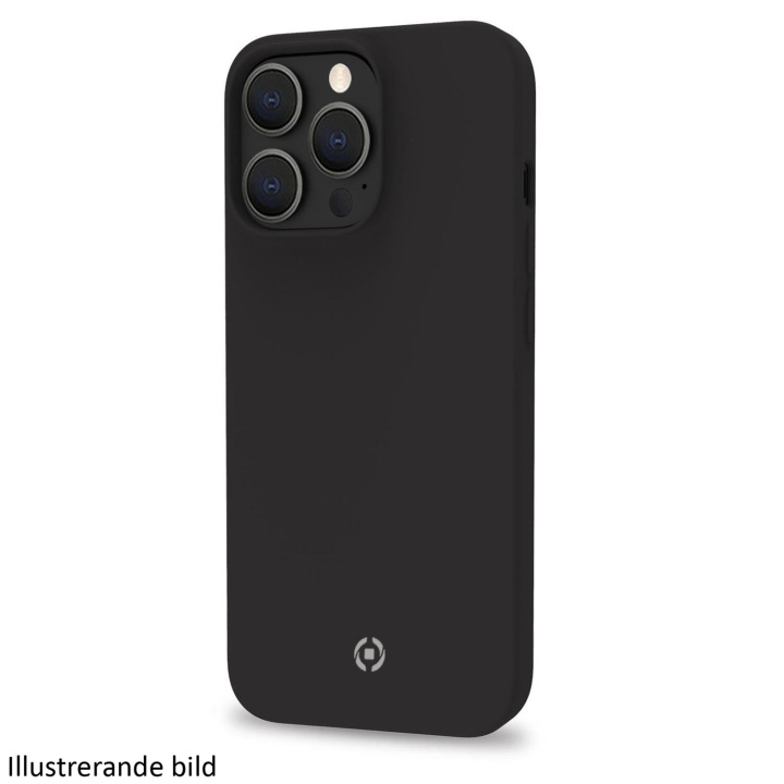 Celly Cromo Soft rubber case iPhone 15 Pro Svart in de groep SMARTPHONE & TABLETS / Mobielbescherming / Apple / iPhone 15 bij TP E-commerce Nordic AB (C25586)