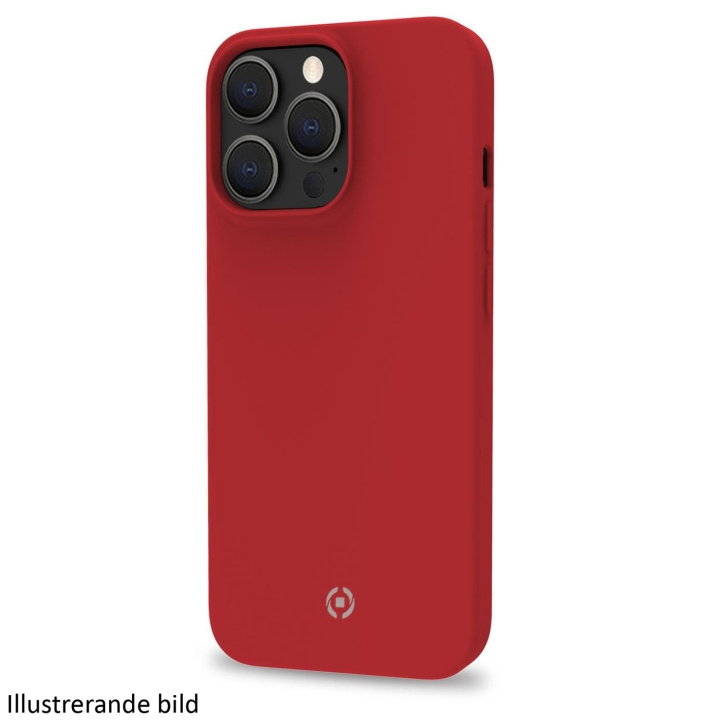 Celly Cromo Soft rubber case iPhone 15 Pro Röd in de groep SMARTPHONE & TABLETS / Mobielbescherming / Apple / iPhone 15 bij TP E-commerce Nordic AB (C25587)