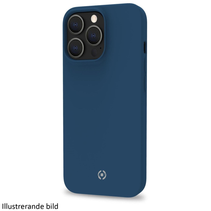 Celly Cromo Soft rubber case iPhone 15 Pro Blå in de groep SMARTPHONE & TABLETS / Mobielbescherming / Apple / iPhone 15 bij TP E-commerce Nordic AB (C25588)