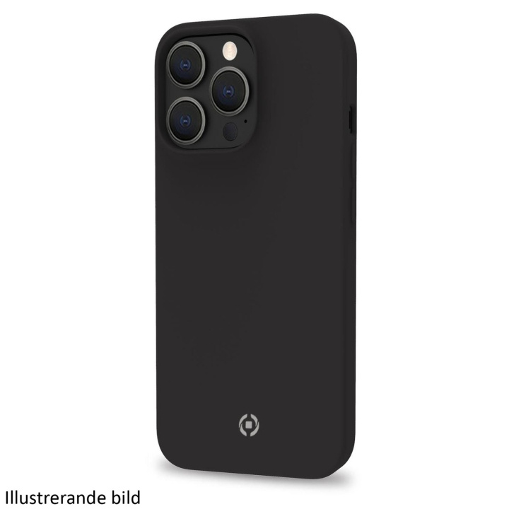 Celly Cromo Soft rubber case iPhone 15 Pro Max Svart in de groep SMARTPHONE & TABLETS / Mobielbescherming / Apple / iPhone 15 bij TP E-commerce Nordic AB (C25590)
