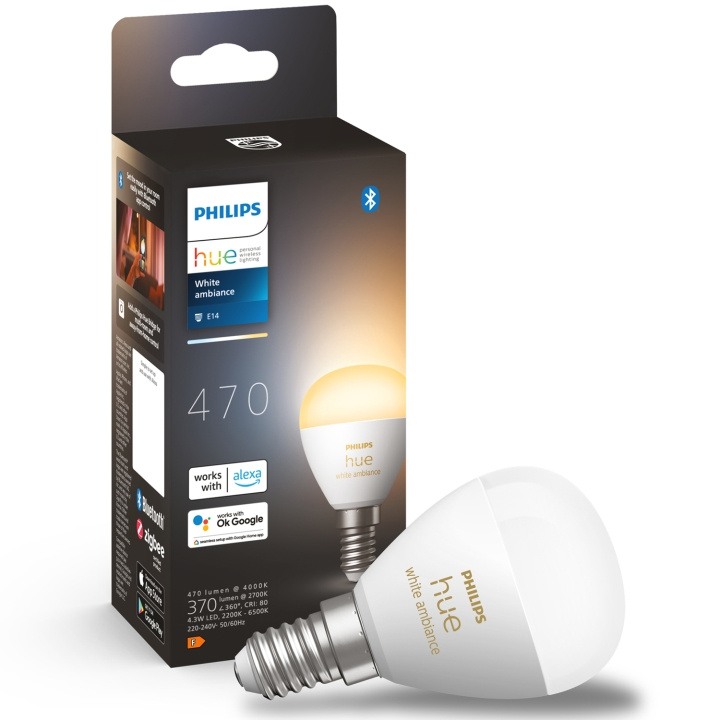 Philips Hue White Ambiance E14 Klot 1-pack in de groep HOME ELECTRONICS / Verlichting / LED-lampen bij TP E-commerce Nordic AB (C25632)