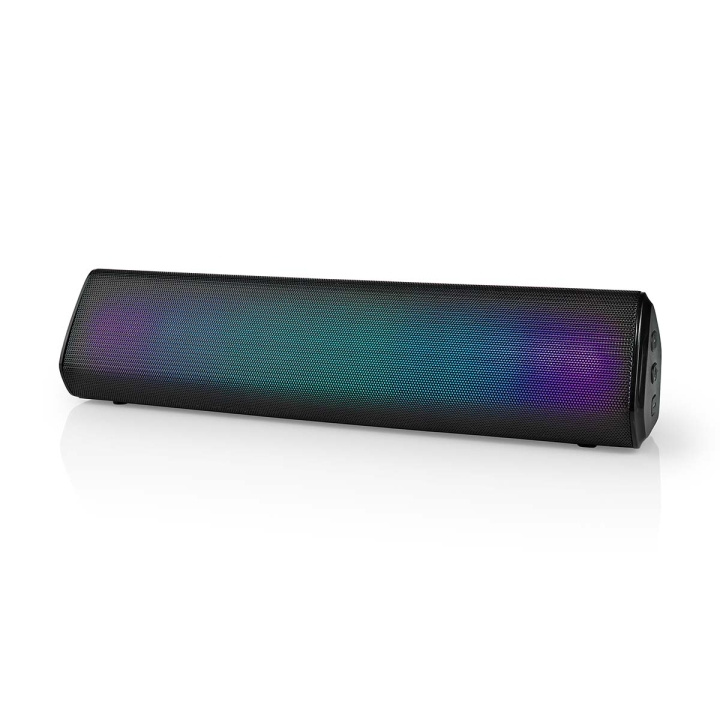 Nedis Bluetooth®-Speaker | Maximale batterijduur: 6 uur | Tafelmodel | 18 W | Stereo | Ingebouwde microfoon | Koppelbaar | Zwart in de groep HOME ELECTRONICS / Audio & Beeld / Luidsprekers & accessoires / Bluetooth-luidsprekers / Draagbare luidsprekers bij TP E-commerce Nordic AB (C25677)