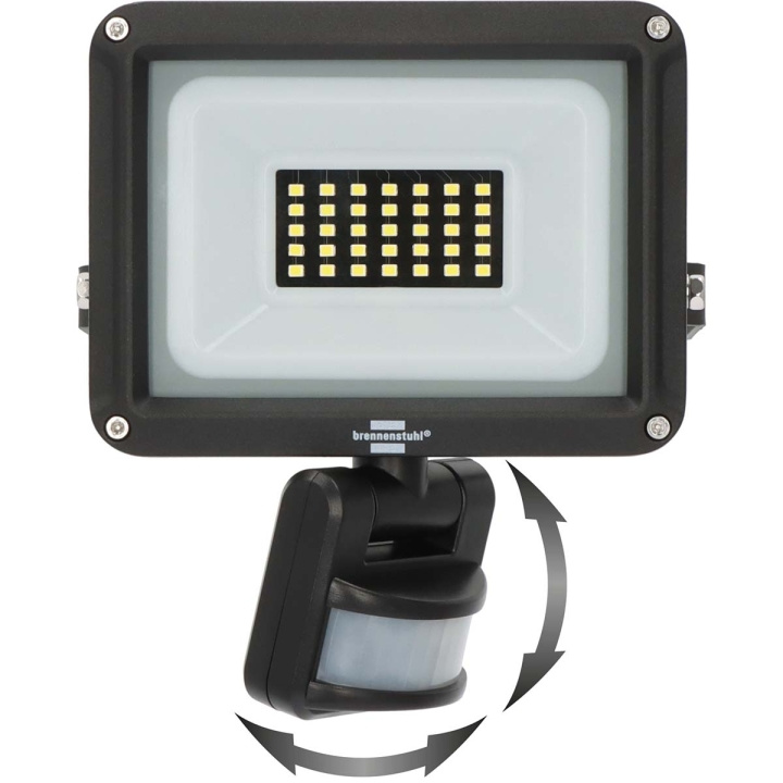 brennenstuhl LED Spotlight JARO 3060 P (LED Floodlight voor wandmontage voor buiten IP65, 20W, 2300lm, 6500K, met bewegingsmelder) in de groep HUISHOUDEN & TUIN / Elektriciteit & Verlichting / Buitenverlichting / LED-breedstraler bij TP E-commerce Nordic AB (C25706)