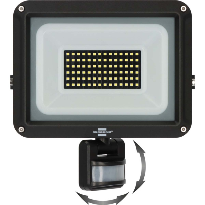 brennenstuhl LED Spotlight JARO 7060 P (LED Floodlight voor wandmontage voor buiten IP65, 50W, 5800lm, 6500K, met bewegingsmelder) in de groep HUISHOUDEN & TUIN / Elektriciteit & Verlichting / Buitenverlichting / LED-breedstraler bij TP E-commerce Nordic AB (C25708)
