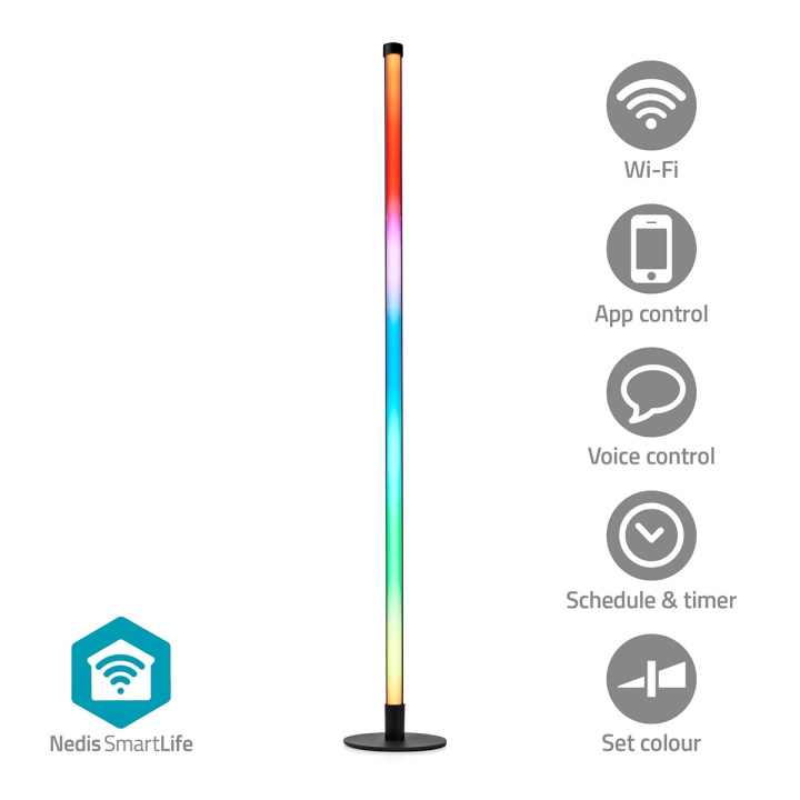 Nedis SmartLife Sfeerverlichting | Wi-Fi | Tube | 180 lm | RGBIC / Warm tot Koel Wit | 2700 - 6500 K | 10 W | Metaal / Siliconen | 1 Stuks in de groep HUISHOUDEN & TUIN / Smart home / Slimme verlichting bij TP E-commerce Nordic AB (C25729)