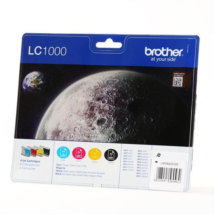 Ink LC1000VALBPDR LC-1000 Multipack in de groep COMPUTERS & RANDAPPARATUUR / Printers & Accessoires / Inkt & Toner / Inktpatronen / Brother bij TP E-commerce Nordic AB (C26005)