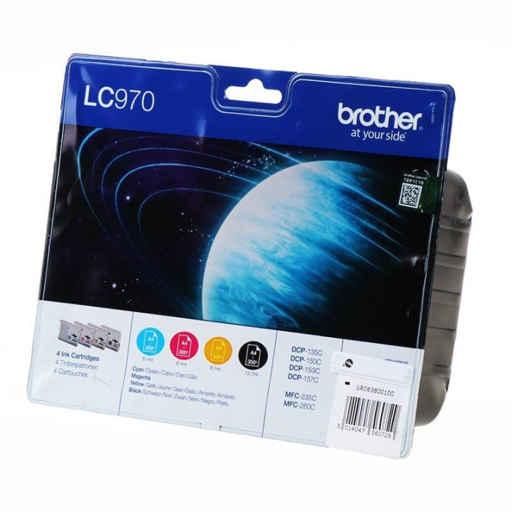 Ink LC970VALBPDR LC-970 Multipack in de groep COMPUTERS & RANDAPPARATUUR / Printers & Accessoires / Inkt & Toner / Toner / Brother bij TP E-commerce Nordic AB (C26133)