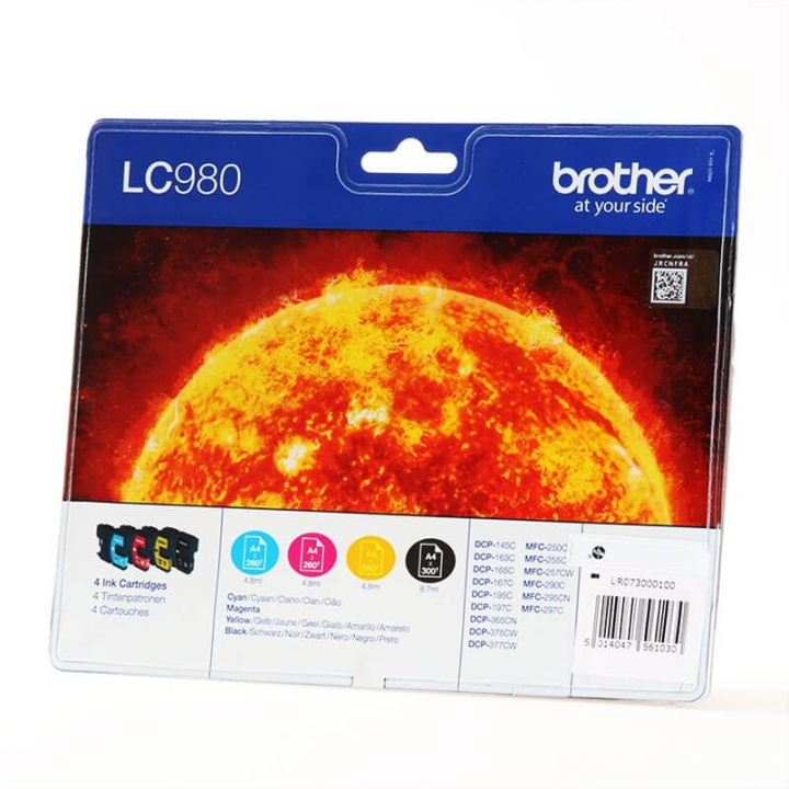 Ink LC980VALBPDR LC-980 Multipack in de groep COMPUTERS & RANDAPPARATUUR / Printers & Accessoires / Inkt & Toner / Toner / Brother bij TP E-commerce Nordic AB (C26138)