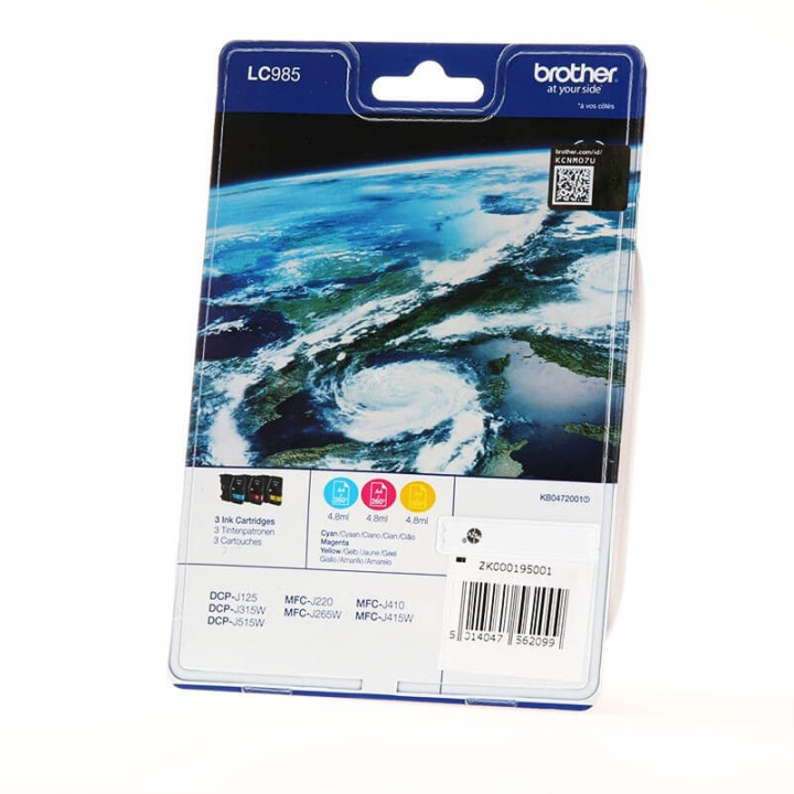 Ink LC985RBWBPDR LC-985 Rainbow-pack in de groep COMPUTERS & RANDAPPARATUUR / Printers & Accessoires / Inkt & Toner / Toner / Brother bij TP E-commerce Nordic AB (C26144)