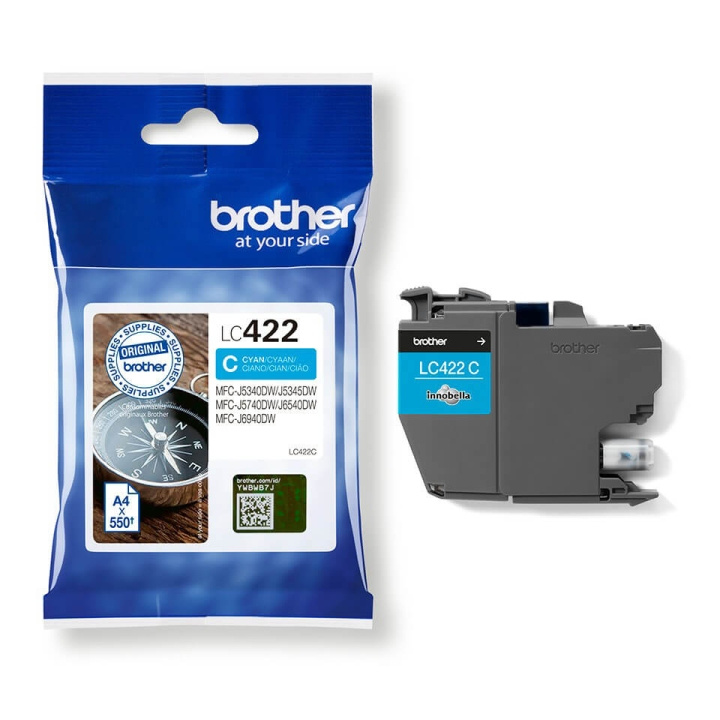 Ink LC422C LC-422 Cyan in de groep COMPUTERS & RANDAPPARATUUR / Printers & Accessoires / Inkt & Toner / Toner / Brother bij TP E-commerce Nordic AB (C26166)