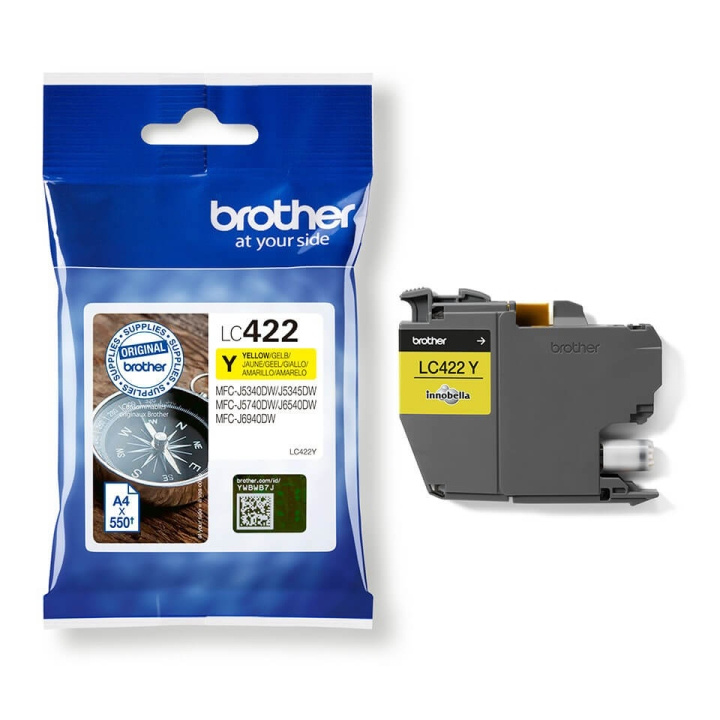 Ink LC422Y LC-422 Yellow in de groep COMPUTERS & RANDAPPARATUUR / Printers & Accessoires / Inkt & Toner / Toner / Brother bij TP E-commerce Nordic AB (C26168)