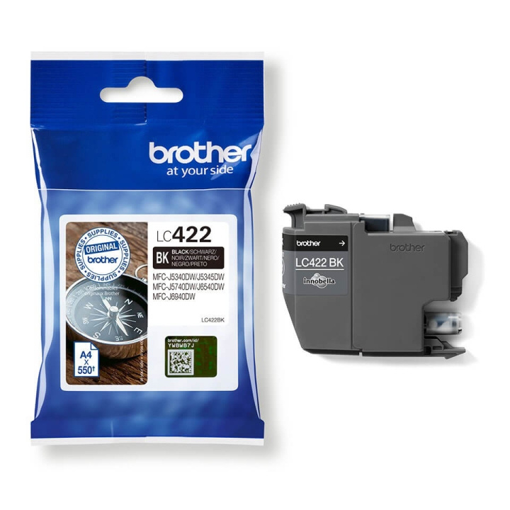 Ink LC422BK LC-422 Black in de groep COMPUTERS & RANDAPPARATUUR / Printers & Accessoires / Inkt & Toner / Toner / Brother bij TP E-commerce Nordic AB (C26169)