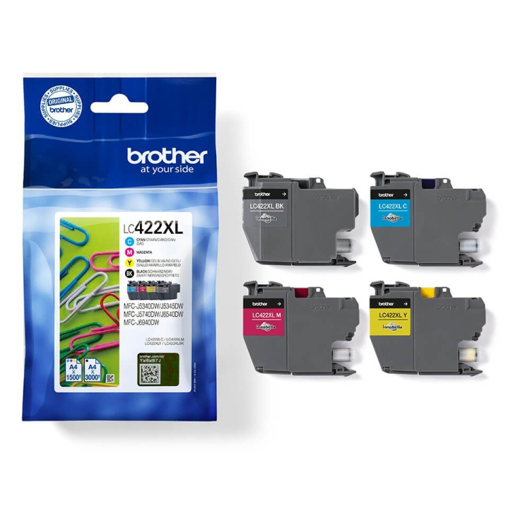 Ink LC422XLVAL LC-422 Multipack in de groep COMPUTERS & RANDAPPARATUUR / Printers & Accessoires / Inkt & Toner / Toner / Brother bij TP E-commerce Nordic AB (C26175)