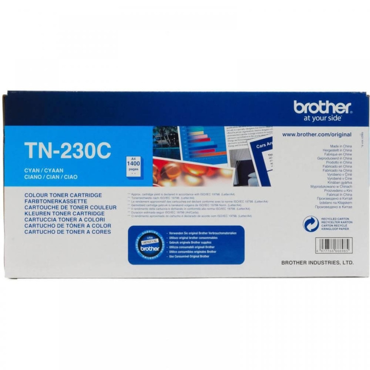 Toner TN230C TN-230 Cyan in de groep COMPUTERS & RANDAPPARATUUR / Printers & Accessoires / Inkt & Toner / Inktpatronen / Brother bij TP E-commerce Nordic AB (C26186)