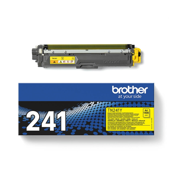 Toner TN241Y TN-241 Yellow in de groep COMPUTERS & RANDAPPARATUUR / Printers & Accessoires / Inkt & Toner / Toner / Brother bij TP E-commerce Nordic AB (C26195)