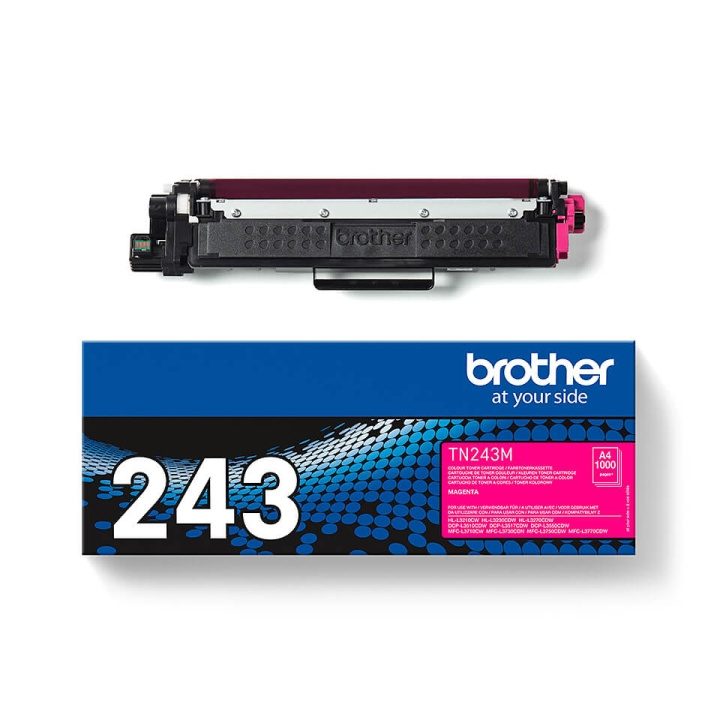 Toner TN243M TN-243 Magenta in de groep COMPUTERS & RANDAPPARATUUR / Printers & Accessoires / Inkt & Toner / Toner / Brother bij TP E-commerce Nordic AB (C26204)