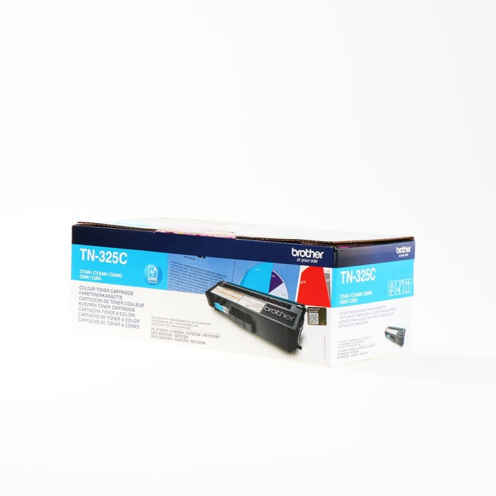 Toner TN325C TN-325 Cyan in de groep COMPUTERS & RANDAPPARATUUR / Printers & Accessoires / Inkt & Toner / Toner / Brother bij TP E-commerce Nordic AB (C26229)