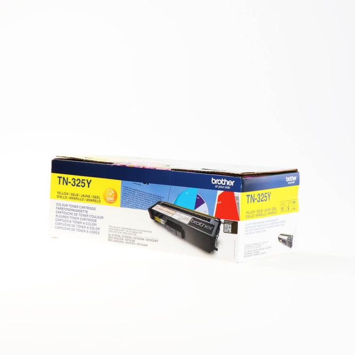 Toner TN325Y TN-325 Yellow in de groep COMPUTERS & RANDAPPARATUUR / Printers & Accessoires / Inkt & Toner / Toner / Brother bij TP E-commerce Nordic AB (C26231)