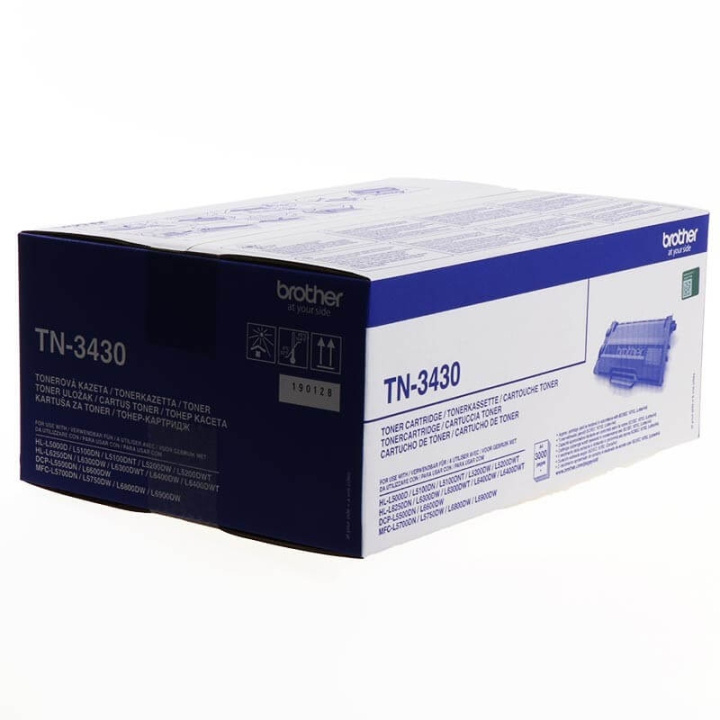 Toner TN3430 TN-3430 Black in de groep COMPUTERS & RANDAPPARATUUR / Printers & Accessoires / Inkt & Toner / Toner / Brother bij TP E-commerce Nordic AB (C26248)