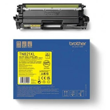 Toner TN821XLY TN-821XL Yellow in de groep COMPUTERS & RANDAPPARATUUR / Printers & Accessoires / Inkt & Toner / Inktpatronen / Brother bij TP E-commerce Nordic AB (C26284)
