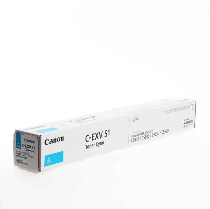 Toner 0482C002 C-EXV 51 Cyan in de groep COMPUTERS & RANDAPPARATUUR / Printers & Accessoires / Inkt & Toner / Toner / Canon bij TP E-commerce Nordic AB (C26398)