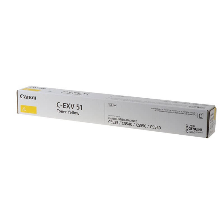 Toner 0484C002 C-EXV 51 Yellow in de groep COMPUTERS & RANDAPPARATUUR / Printers & Accessoires / Inkt & Toner / Toner / Canon bij TP E-commerce Nordic AB (C26400)