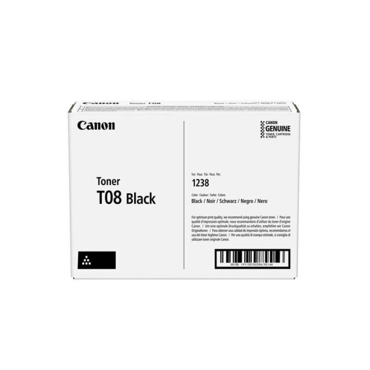 Toner 3010C006 T08 Black in de groep COMPUTERS & RANDAPPARATUUR / Printers & Accessoires / Inkt & Toner / Toner / Canon bij TP E-commerce Nordic AB (C26578)