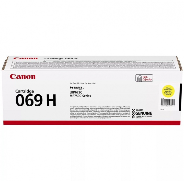 Toner 5095C002 069H Yellow in de groep COMPUTERS & RANDAPPARATUUR / Printers & Accessoires / Inkt & Toner / Toner / Canon bij TP E-commerce Nordic AB (C26596)