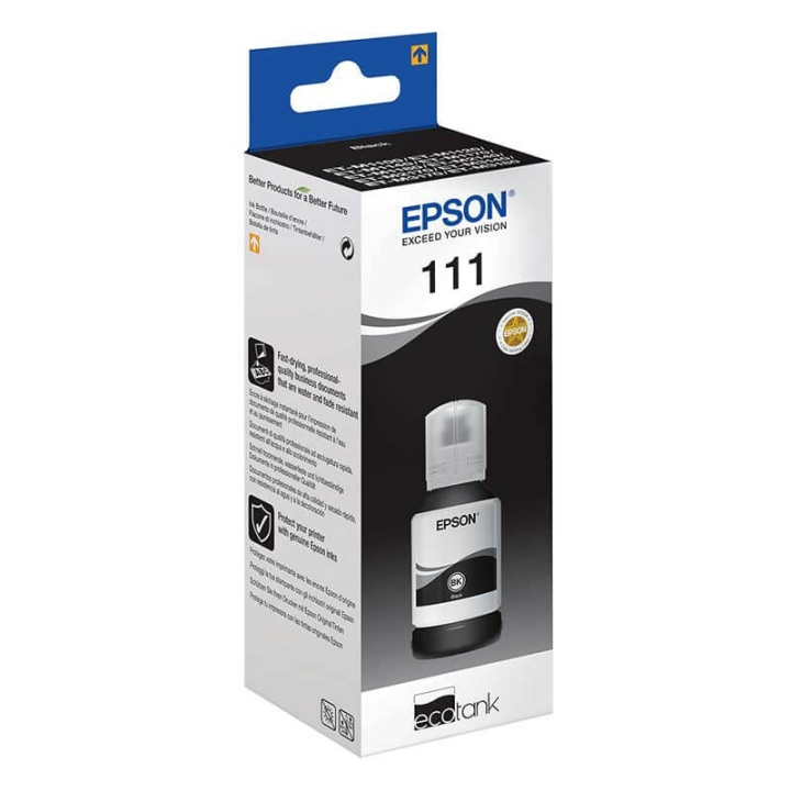 Ink C13T03M140 111 Black Ecotank in de groep COMPUTERS & RANDAPPARATUUR / Printers & Accessoires / Inkt & Toner / Inktpatronen / Epson bij TP E-commerce Nordic AB (C26695)