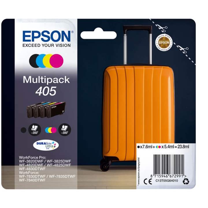 Ink C13T05G64010 405 Multipack, Suitcase in de groep COMPUTERS & RANDAPPARATUUR / Printers & Accessoires / Inkt & Toner / Inktpatronen / Epson bij TP E-commerce Nordic AB (C26713)