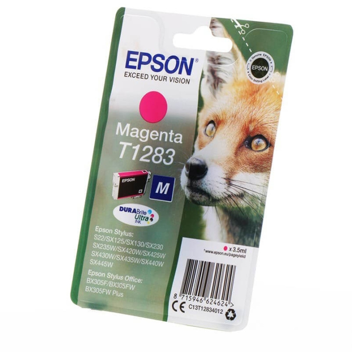 Ink C13T12834012 T1283 Magenta, Fox in de groep COMPUTERS & RANDAPPARATUUR / Printers & Accessoires / Inkt & Toner / Inktpatronen / Epson bij TP E-commerce Nordic AB (C26750)