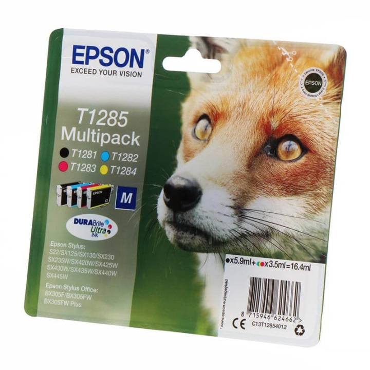 Ink C13T12854012 T1285 Multipack, Fox in de groep COMPUTERS & RANDAPPARATUUR / Printers & Accessoires / Inkt & Toner / Inktpatronen / Epson bij TP E-commerce Nordic AB (C26752)