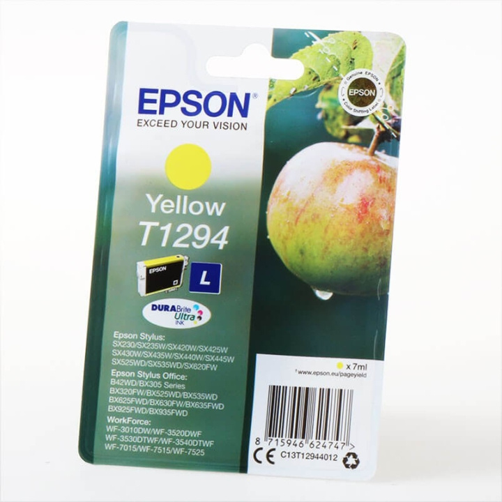 Ink C13T12944012 T1294 Yellow, Apple in de groep COMPUTERS & RANDAPPARATUUR / Printers & Accessoires / Inkt & Toner / Inktpatronen / Epson bij TP E-commerce Nordic AB (C26756)