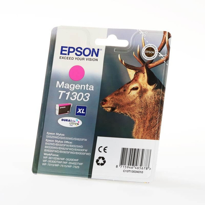 Ink C13T13034012 T1303 Magenta, Stag in de groep COMPUTERS & RANDAPPARATUUR / Printers & Accessoires / Inkt & Toner / Inktpatronen / Epson bij TP E-commerce Nordic AB (C26760)