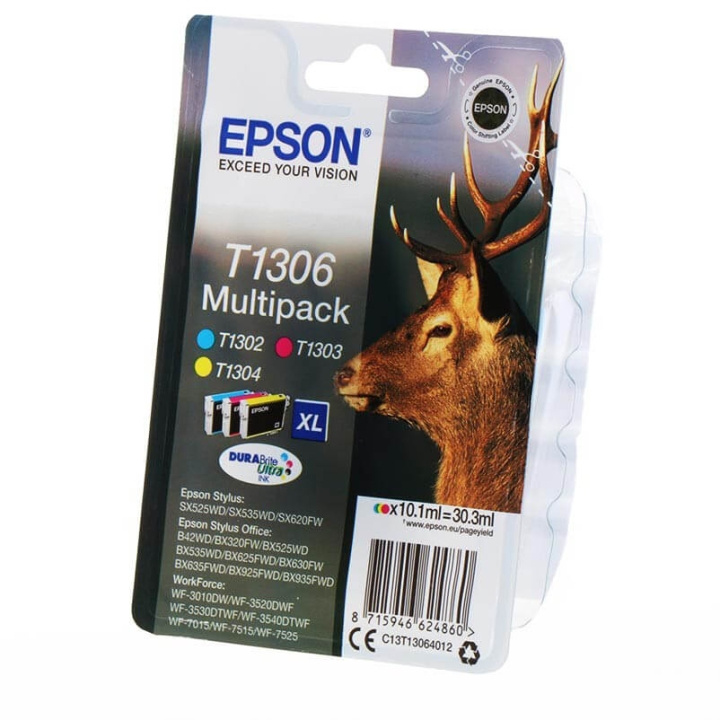 Ink C13T13064012 T1306 Multipack, Stag in de groep COMPUTERS & RANDAPPARATUUR / Printers & Accessoires / Inkt & Toner / Inktpatronen / Epson bij TP E-commerce Nordic AB (C26762)