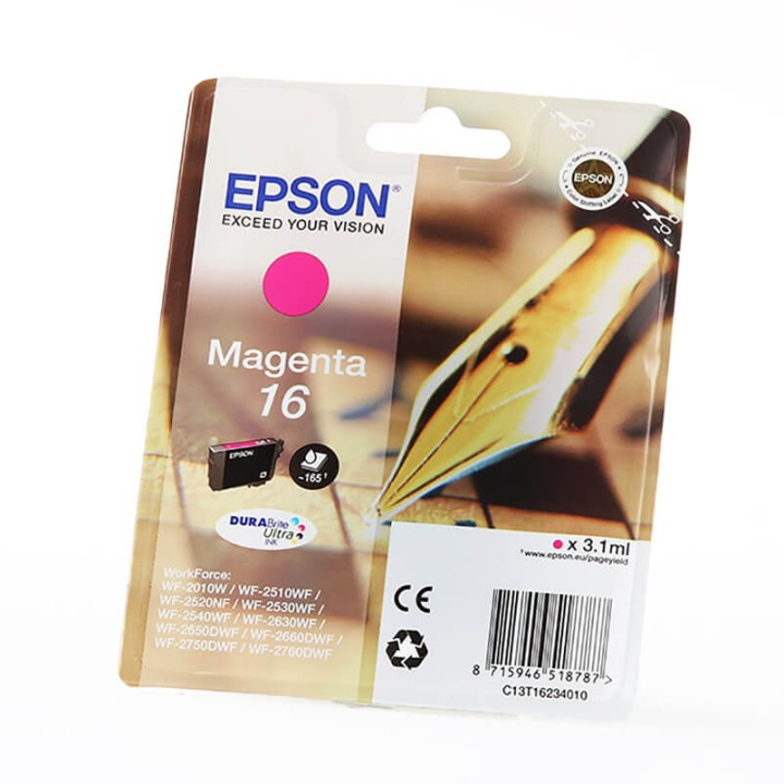 Ink C13T16234012 16 Magenta, Pen and Crossword in de groep COMPUTERS & RANDAPPARATUUR / Printers & Accessoires / Inkt & Toner / Inktpatronen / Epson bij TP E-commerce Nordic AB (C26765)