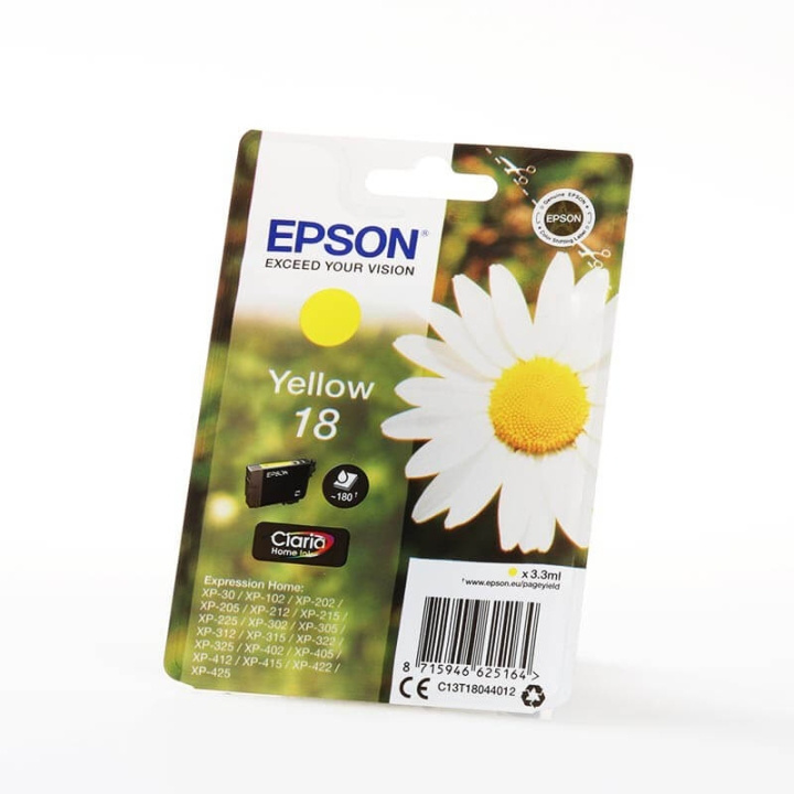 Ink C13T18044012 18 Yellow, Daisy in de groep COMPUTERS & RANDAPPARATUUR / Printers & Accessoires / Inkt & Toner / Inktpatronen / Epson bij TP E-commerce Nordic AB (C26776)