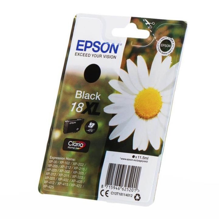 Ink C13T18114012 18XL Black, Daisy in de groep COMPUTERS & RANDAPPARATUUR / Printers & Accessoires / Inkt & Toner / Inktpatronen / Epson bij TP E-commerce Nordic AB (C26778)