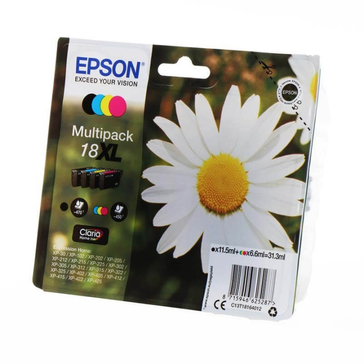 Ink C13T18164012 18XL Multipack, Daisy in de groep COMPUTERS & RANDAPPARATUUR / Printers & Accessoires / Inkt & Toner / Inktpatronen / Epson bij TP E-commerce Nordic AB (C26781)