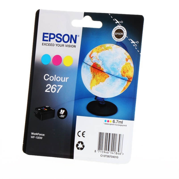 Ink C13T26704010 267 Colour, Globe in de groep COMPUTERS & RANDAPPARATUUR / Printers & Accessoires / Inkt & Toner / Inktpatronen / Epson bij TP E-commerce Nordic AB (C26795)