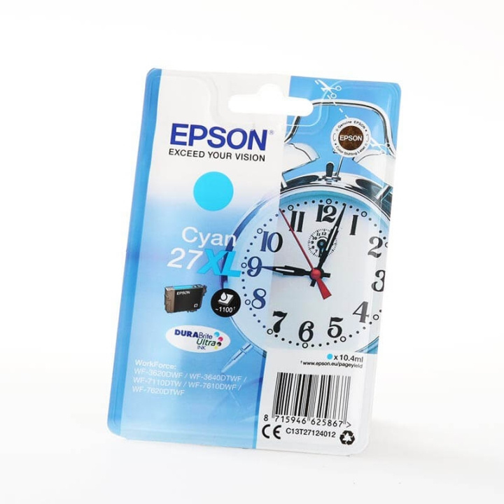 Ink C13T27124012 27XL Cyan, Alarm Clock in de groep COMPUTERS & RANDAPPARATUUR / Printers & Accessoires / Inkt & Toner / Inktpatronen / Epson bij TP E-commerce Nordic AB (C26802)