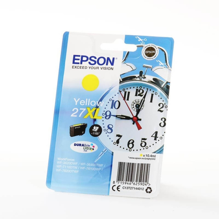 Ink C13T27144012 27XL Yellow, Alarm Clock in de groep COMPUTERS & RANDAPPARATUUR / Printers & Accessoires / Inkt & Toner / Inktpatronen / Epson bij TP E-commerce Nordic AB (C26804)