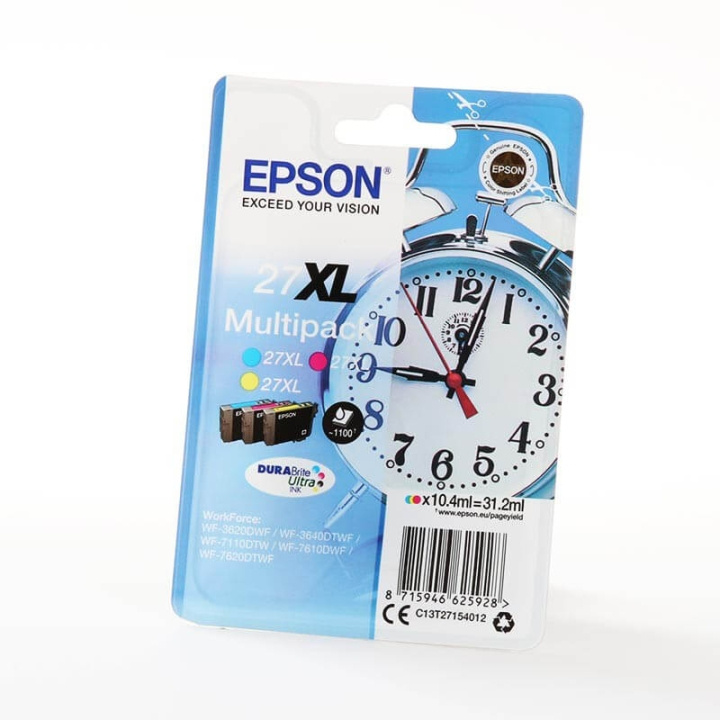 Ink C13T27154012 27XL Multipack, Alarm Clock in de groep COMPUTERS & RANDAPPARATUUR / Printers & Accessoires / Inkt & Toner / Inktpatronen / Epson bij TP E-commerce Nordic AB (C26805)