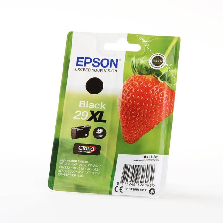 Ink C13T29914012 29XL Black, Strawberry in de groep COMPUTERS & RANDAPPARATUUR / Printers & Accessoires / Inkt & Toner / Inktpatronen / Epson bij TP E-commerce Nordic AB (C26812)