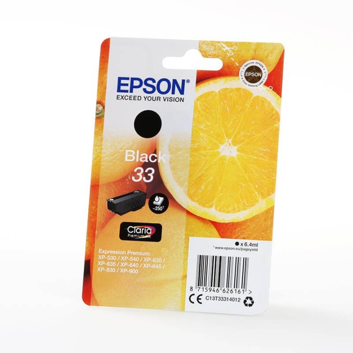 Ink C13T33314012 33 Black, Oranges in de groep COMPUTERS & RANDAPPARATUUR / Printers & Accessoires / Inkt & Toner / Inktpatronen / Epson bij TP E-commerce Nordic AB (C26817)