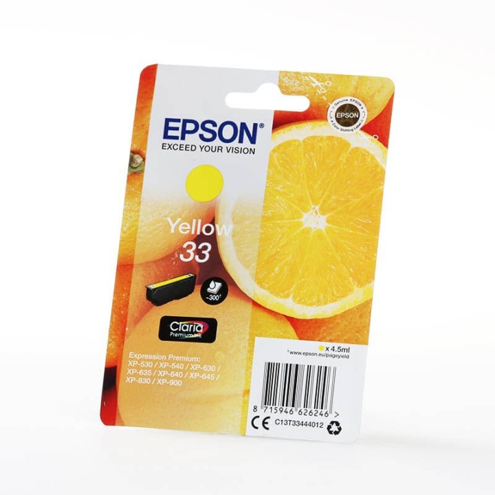 Ink C13T33444012 33 Yellow, Oranges in de groep COMPUTERS & RANDAPPARATUUR / Printers & Accessoires / Inkt & Toner / Inktpatronen / Epson bij TP E-commerce Nordic AB (C26821)