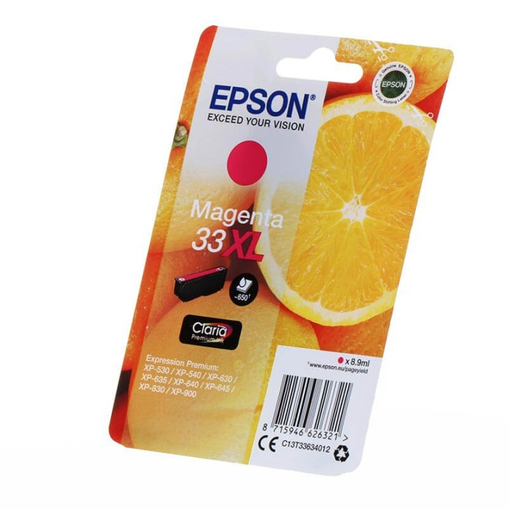 Ink C13T33634012 33XL Magenta, Oranges in de groep COMPUTERS & RANDAPPARATUUR / Printers & Accessoires / Inkt & Toner / Inktpatronen / Epson bij TP E-commerce Nordic AB (C26826)