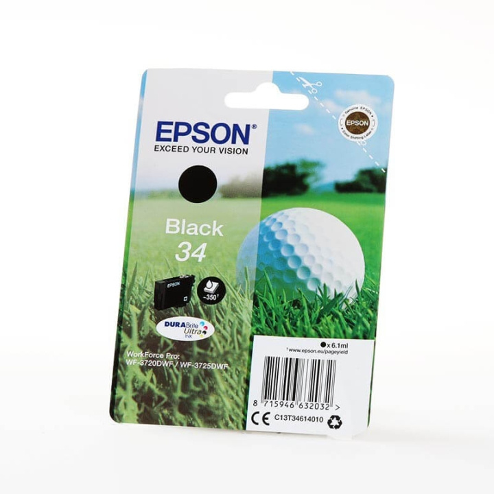 Ink C13T34614010 34 Black, Golf Ball in de groep COMPUTERS & RANDAPPARATUUR / Printers & Accessoires / Inkt & Toner / Inktpatronen / Epson bij TP E-commerce Nordic AB (C26828)