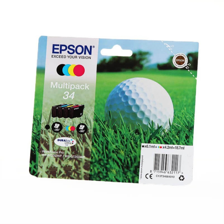 Ink C13T34664010 34 Multipack, Golf Ball in de groep COMPUTERS & RANDAPPARATUUR / Printers & Accessoires / Inkt & Toner / Inktpatronen / Epson bij TP E-commerce Nordic AB (C26829)