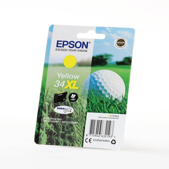 Ink C13T34744010 34XL Yellow, Golf Ball in de groep COMPUTERS & RANDAPPARATUUR / Printers & Accessoires / Inkt & Toner / Inktpatronen / Epson bij TP E-commerce Nordic AB (C26833)